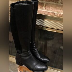 Kenneth Cole Leather Elegant Over The Knee Women's Levon Block-Heel Boots